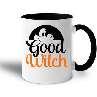 Good Witch Witch Pumpkin Funny Halloween Accent Mug - Seseable