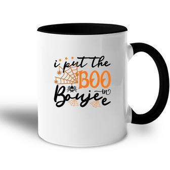 Halloween Ghost I Put The Boo In Boujee Accent Mug - Seseable