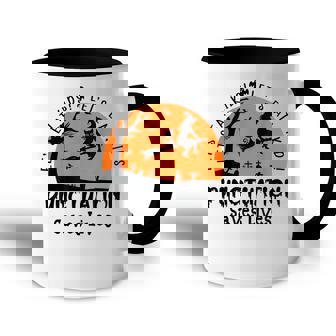 Halloween Lets Eat Kids Punctuation Saves Live Funny Accent Mug - Thegiftio