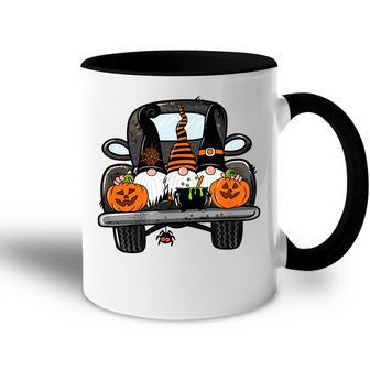 Harvest Fall Halloween Gnomes Truck Bed Goth Cute Spooky Accent Mug - Seseable
