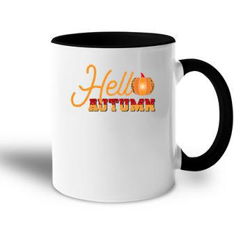 Hello Autumn Pumpkin Hello Fall Accent Mug - Seseable