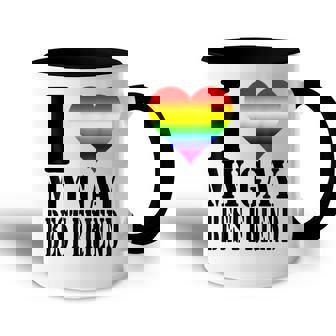 I Love My Gay Best Friend Rainbow Flag Lgbtq Pride Accent Mug - Thegiftio