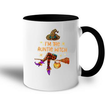 Im The Auntie Witch Spooky Auntie Witchy Halloween Accent Mug - Seseable