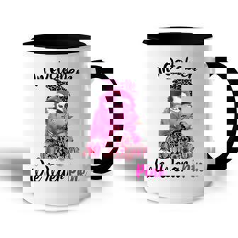 In October We Wear Pink Sloth Breast Cancer Awareness Accent Mug - Thegiftio
