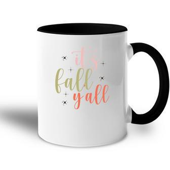 Its Fall Yall Glitter Fall Season Accent Mug - Seseable