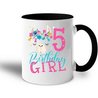 Kids 5 Year Old Gifts 5Th Birthday Girl Ns Funny Llama Accent Mug - Thegiftio UK