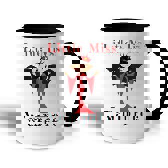 Little Miss Vampire Funny Halloween Toddler Girl Girly Girls Accent Mug - Seseable
