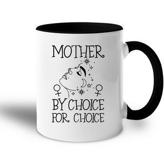 Mother By Choice For Choice Reproductive Rights Abstract Face Stars And Moon Accent Mug | Mazezy