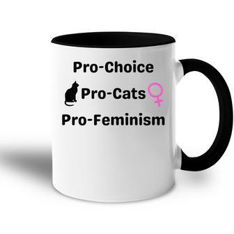 Pro Choice Feminism And Cats Cute Roe V Wade 1973 Accent Mug - Seseable