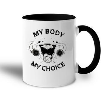 Pro-Choice Texas Women Power My Uterus Decision Roe Wade Accent Mug | Mazezy
