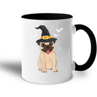 Pug Witch Halloween Dog Puppy Outfit Costume Trick Or Treat Accent Mug - Seseable