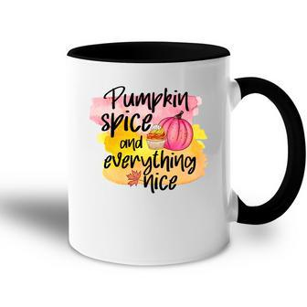 Pumpkin Spice And Everything Spice Fall Accent Mug - Seseable
