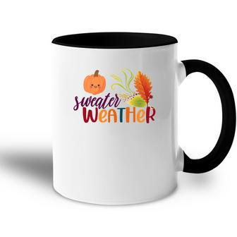Pumpkin Sweater Weather Fall Accent Mug - Seseable