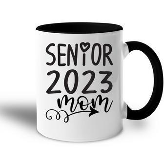 Senior Mom 2023 Cute Heart Marching Band Parent Class 2023 Accent Mug - Thegiftio
