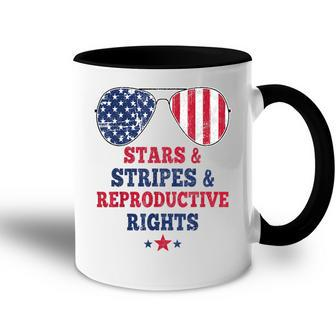 Stars Stripes Reproductive Rights American Flag 4Th Of July Accent Mug - Seseable