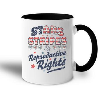Stars Stripes Reproductive Rights Patriotic 4Th Of July Cute Accent Mug - Seseable