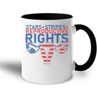 Stars Stripes Reproductive Rights Patriotic 4Th Of July V22 Accent Mug - Seseable