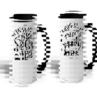 Thick Thighs And Spooky Vibes Ghost Bat Halloween Accent Mug - Seseable