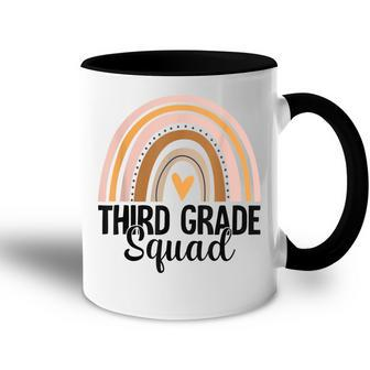 Third Grade Squad Back To School 3Rd Grade Rainbow Teacher Accent Mug - Thegiftio UK