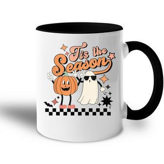 Tis The Season Halloween Ghost Pumpkin Spice Spooky Season  Accent Mug