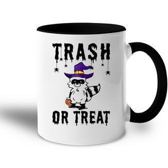 Trash Or Treat Funny Trash Panda Witch Hat Halloween Costume Accent Mug - Seseable