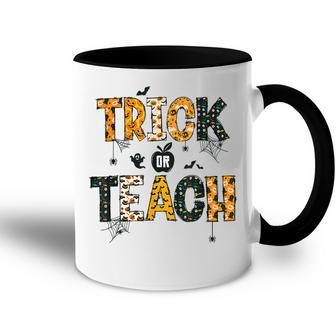 Trick Or Teach Funny Halloween Costume Cute Teacher Life Accent Mug - Thegiftio UK