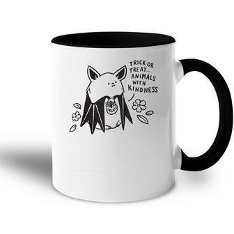 Trick Or Treat Animals With Kindness Halloween Costume Accent Mug - Seseable