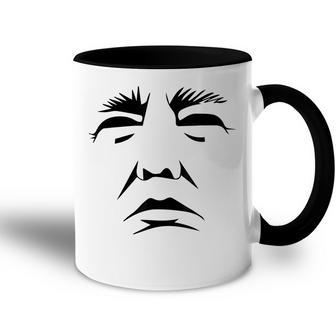 Trump Pumpkin Face Halloween Trick Or Treat Accent Mug - Seseable