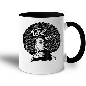 Virgo Queen Black Women August September Birthday Gift Accent Mug - Thegiftio UK