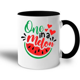 Watermelon Summer One In A Melon Fruit Cool Summer Vacation  V2 Accent Mug