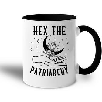 Witch Hex The Patriarchy Feminist Halloween Witch Vibes Accent Mug - Thegiftio