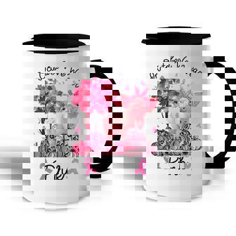 Womens Awareness Pig In October We Wear Pink Breast Cancer Accent Mug - Thegiftio