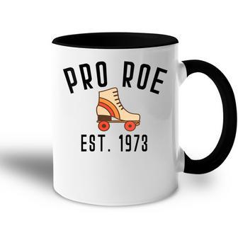 Womens Pro Roe 1973 70S 1970S Rights Vintage Retro Skater Skating Accent Mug - Seseable