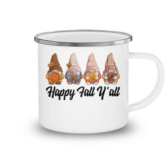 Happy Fall Yall Gnome Pumpkin Funny Autumn Gnomes  Camping Mug