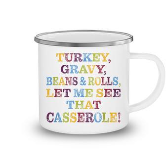Turkey Gravy Beans And Rolls Let Me See That Casserole  Camping Mug