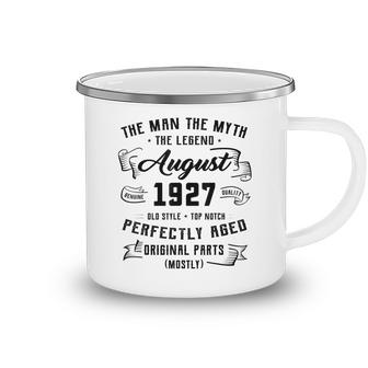 Mens Man Myth Legend August 1927 95Th Birthday Gift 95 Years Old  V2 Camping Mug