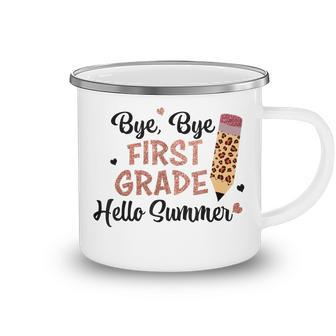 Bye 1St Grade Hello Summer Last Day Of School Girls Kids Camping Mug - Seseable