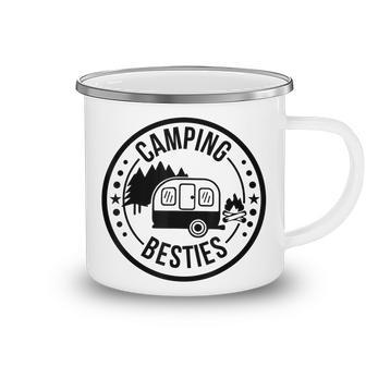 Camp Besties Camping Lovers Funny Camping Campfire Camping Mug - Thegiftio