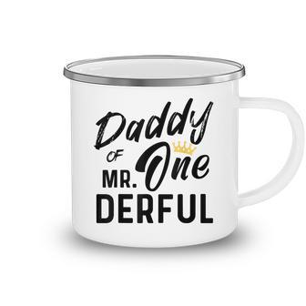 Daddy Of Mr 1St Birthday Onederful Onederful Matching Family Camping Mug - Thegiftio UK
