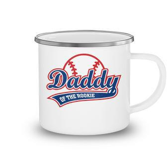 Funny Retro Baseball Daddy Of The Rookie Camping Mug - Thegiftio UK