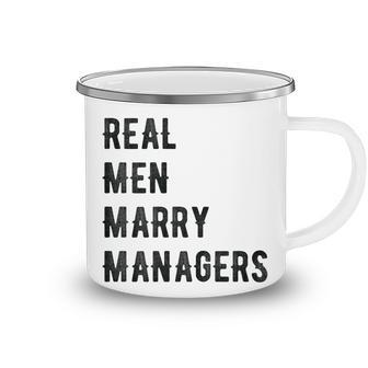 Future Husband Real Men Marry Managers Camping Mug - Thegiftio UK