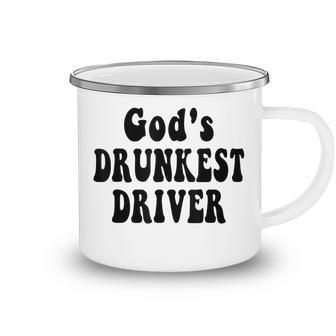 Gods Drunkest Driver V2 Camping Mug - Thegiftio UK