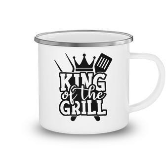 King Grill Grilling Gift Barbecue Fathers Day Dad Bbq V2 Camping Mug | Seseable CA
