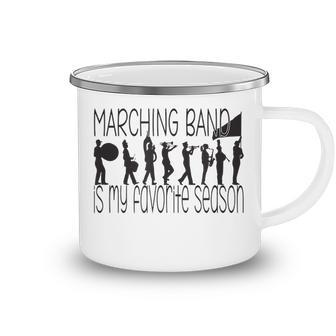 Marching Band Is My Favorite Season - Color Guard Silhouette Camping Mug - Thegiftio