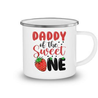 Mens Daddy Of The Sweet One Strawberry 1St First Birthday Family Camping Mug - Thegiftio UK