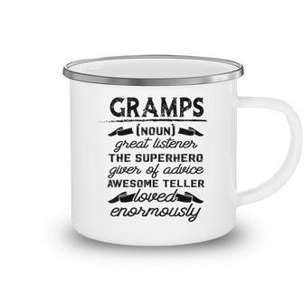 Mens Fathers Day Gift Gramps Definition Great Listener Camping Mug - Thegiftio UK