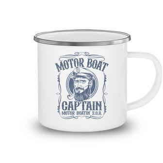Mens Motor Boat Captain Funny Pontoon Boating Motor Boatin Lake Camping Mug - Thegiftio UK