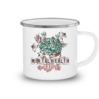 Mental Health Matters Human Brain Illness Awareness V2 Camping Mug - Thegiftio UK