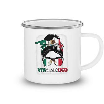 Mexico Independence Day Viva Mexico Pride Mexican Flag Camping Mug - Thegiftio UK