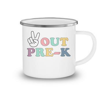 Peace Out Pre-K Class Of 2022 Graduation Camping Mug - Thegiftio UK